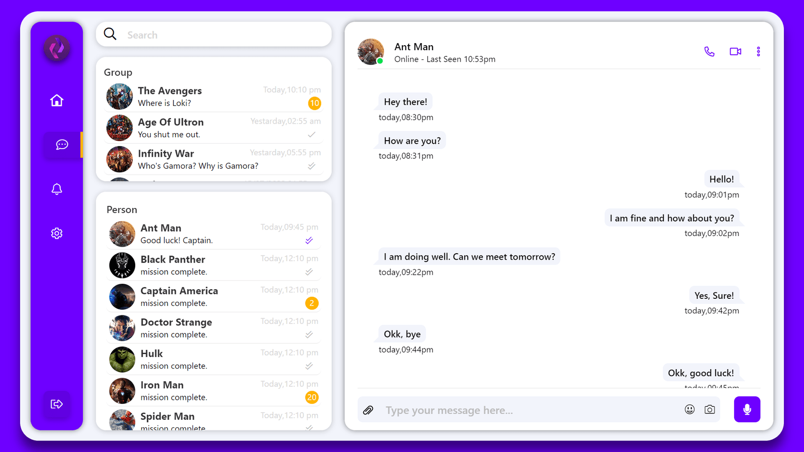 online-chatting-page